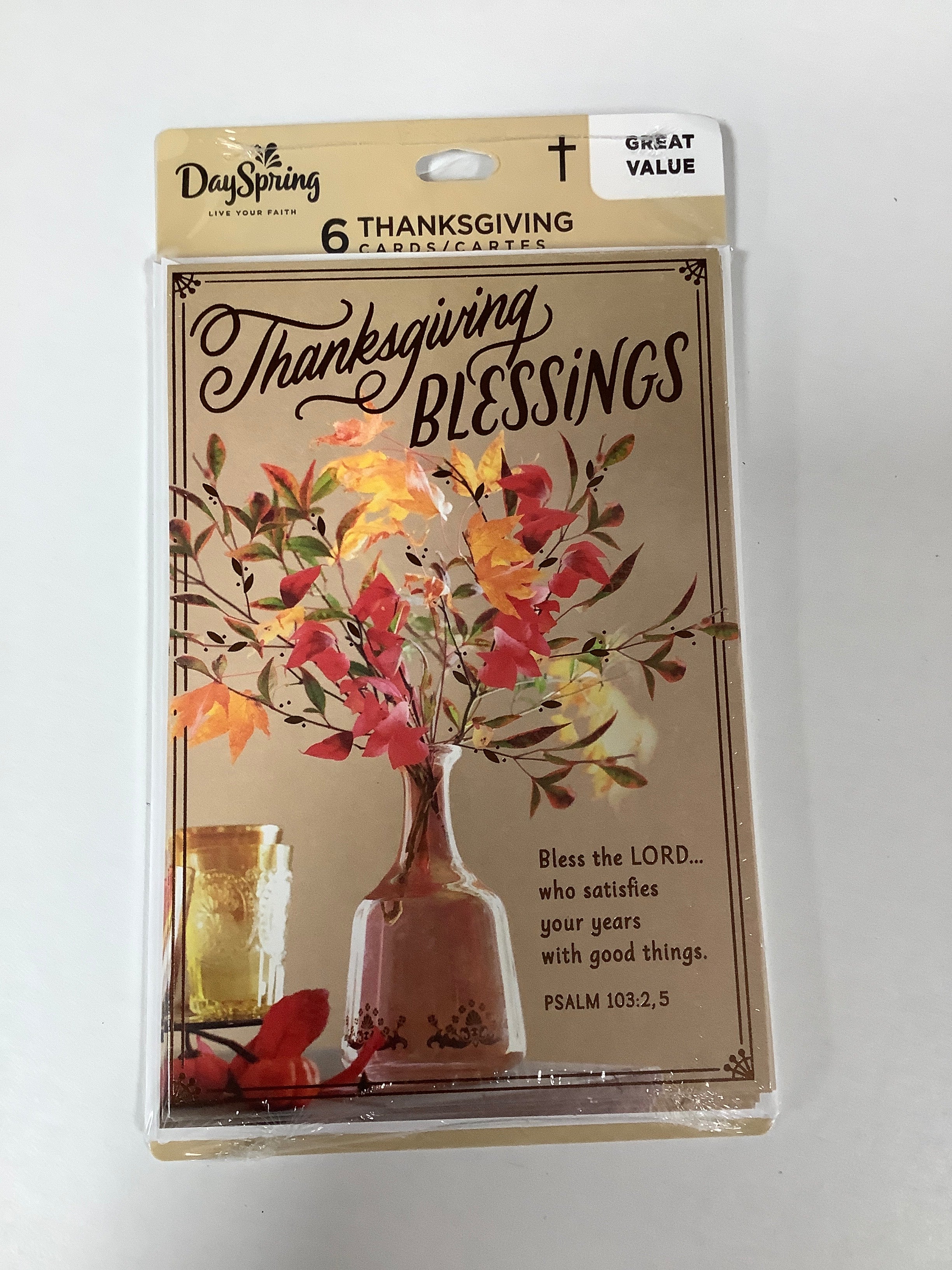 Boxed Cards-6pk-Thanksgiving-Vase-Multipack