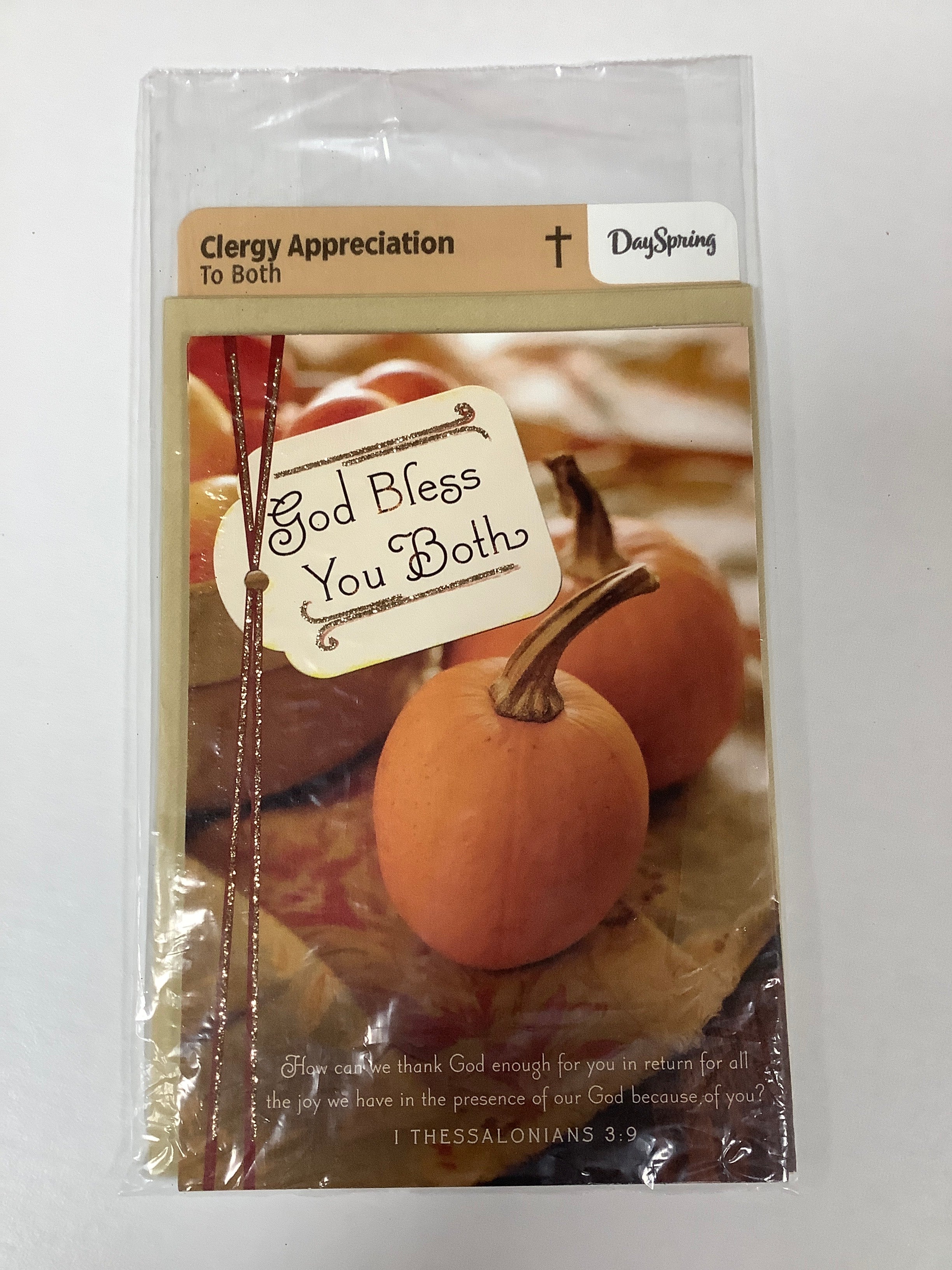 Card-Clergy Appreciation-To Both-Pumpkin-33000