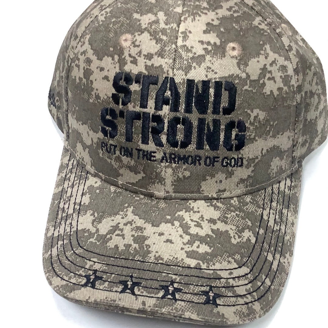 Cap/Camo/Stand Strong/ArmorGod