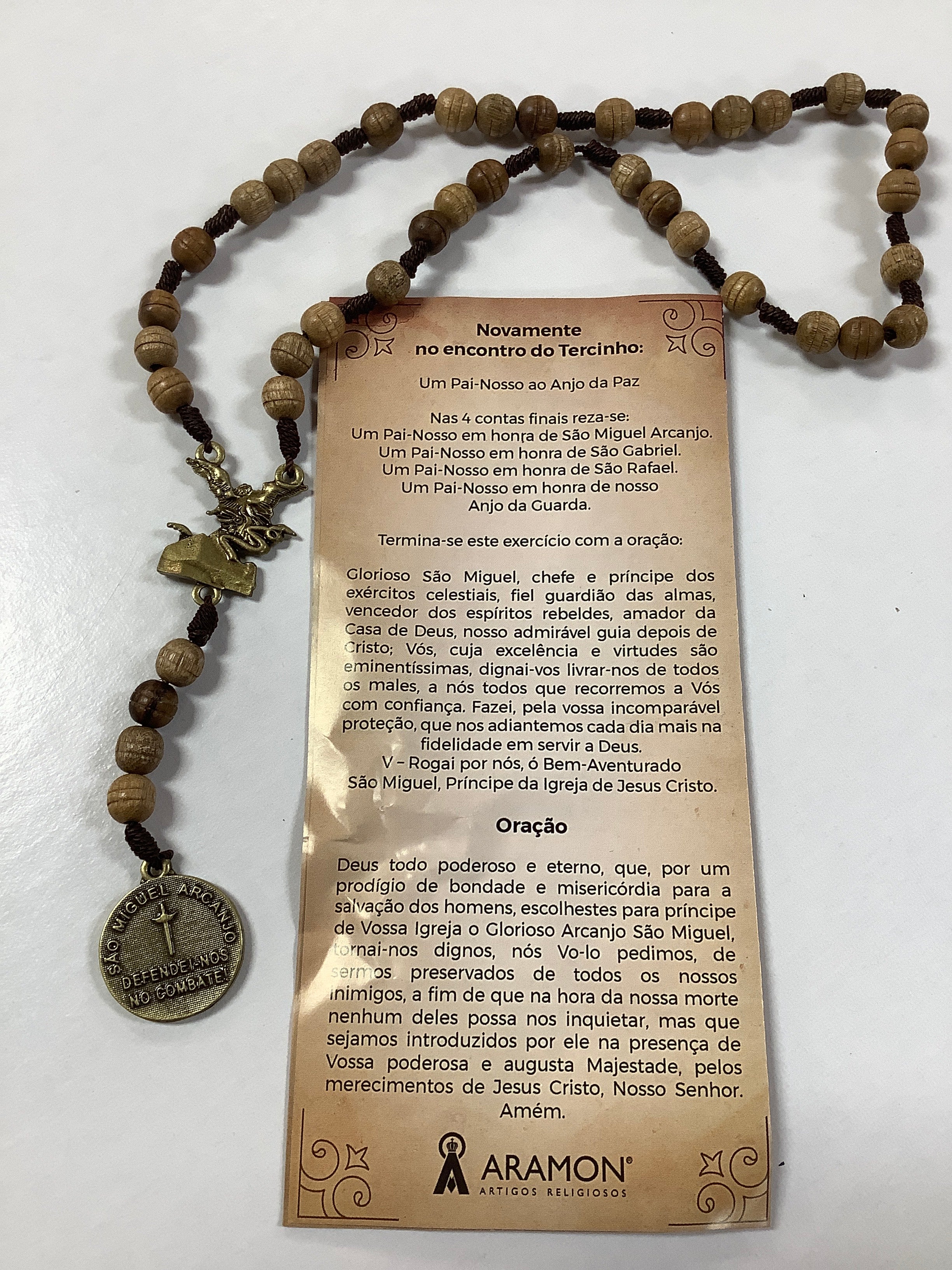 Rosary-St Michael-Wooden-Spanish