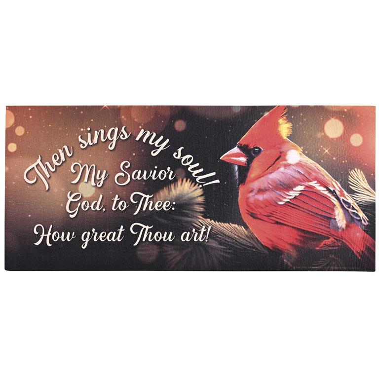 Doormat Insert-Then Sings My Soul-Cardinal