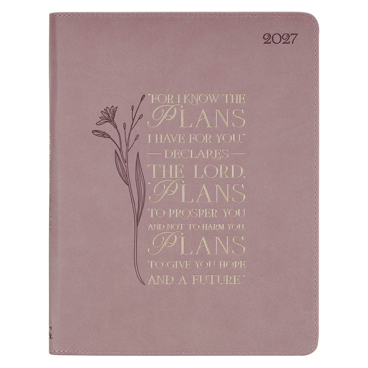 Planner-2027-18 Month-Dusty Mauve-Zipper-Jer 29:11