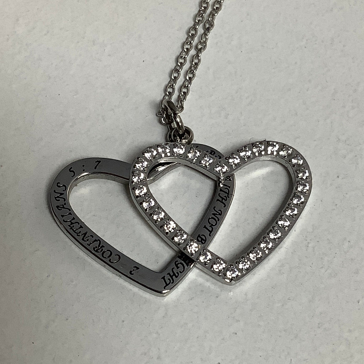 Necklace-2Co 5:7-Heart Copia-Walk By Faith