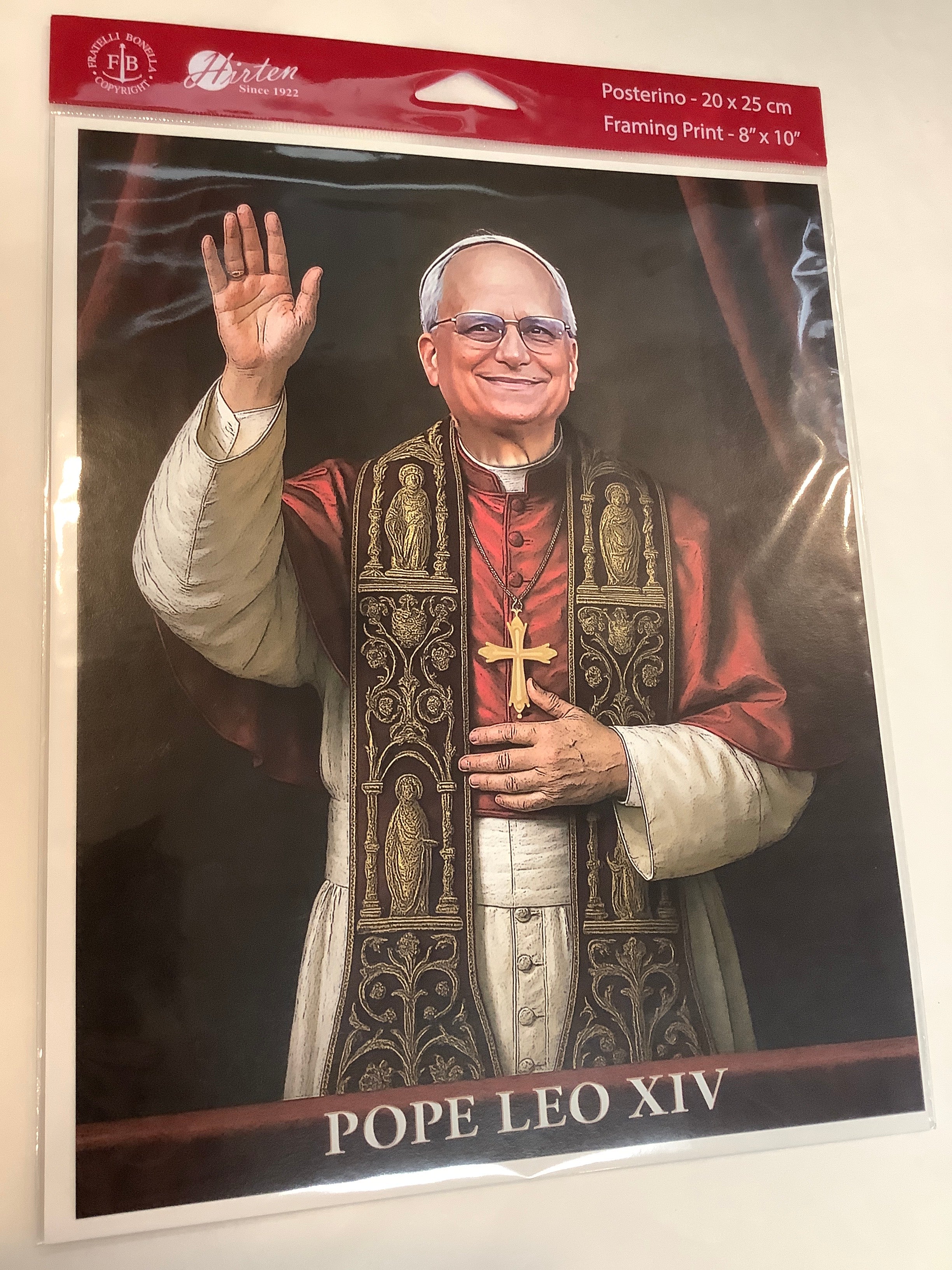 Print-Pope Leo XIV-8 in By 10 in