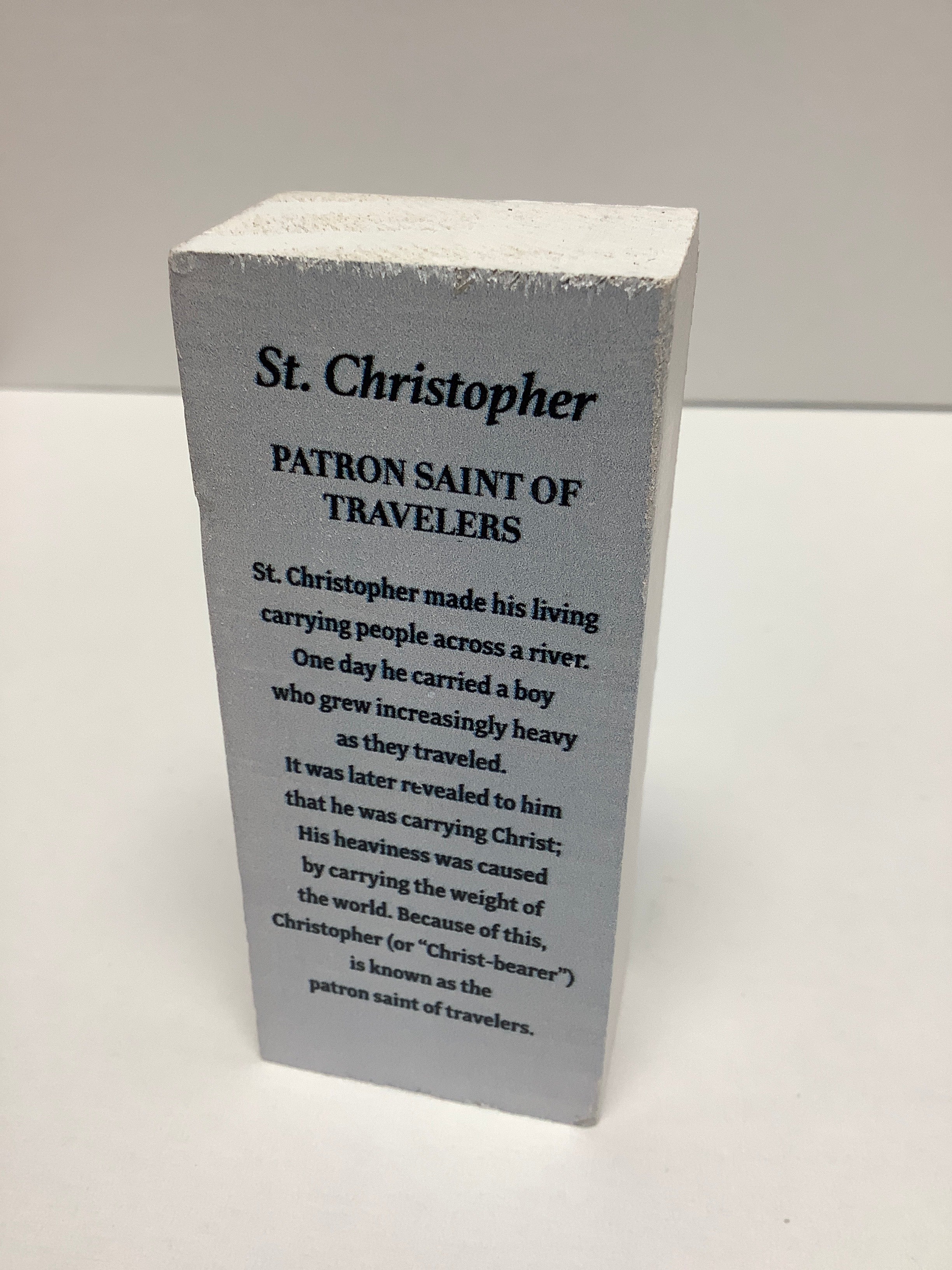 Block/St. Christopher/ER79770/3.5x1"