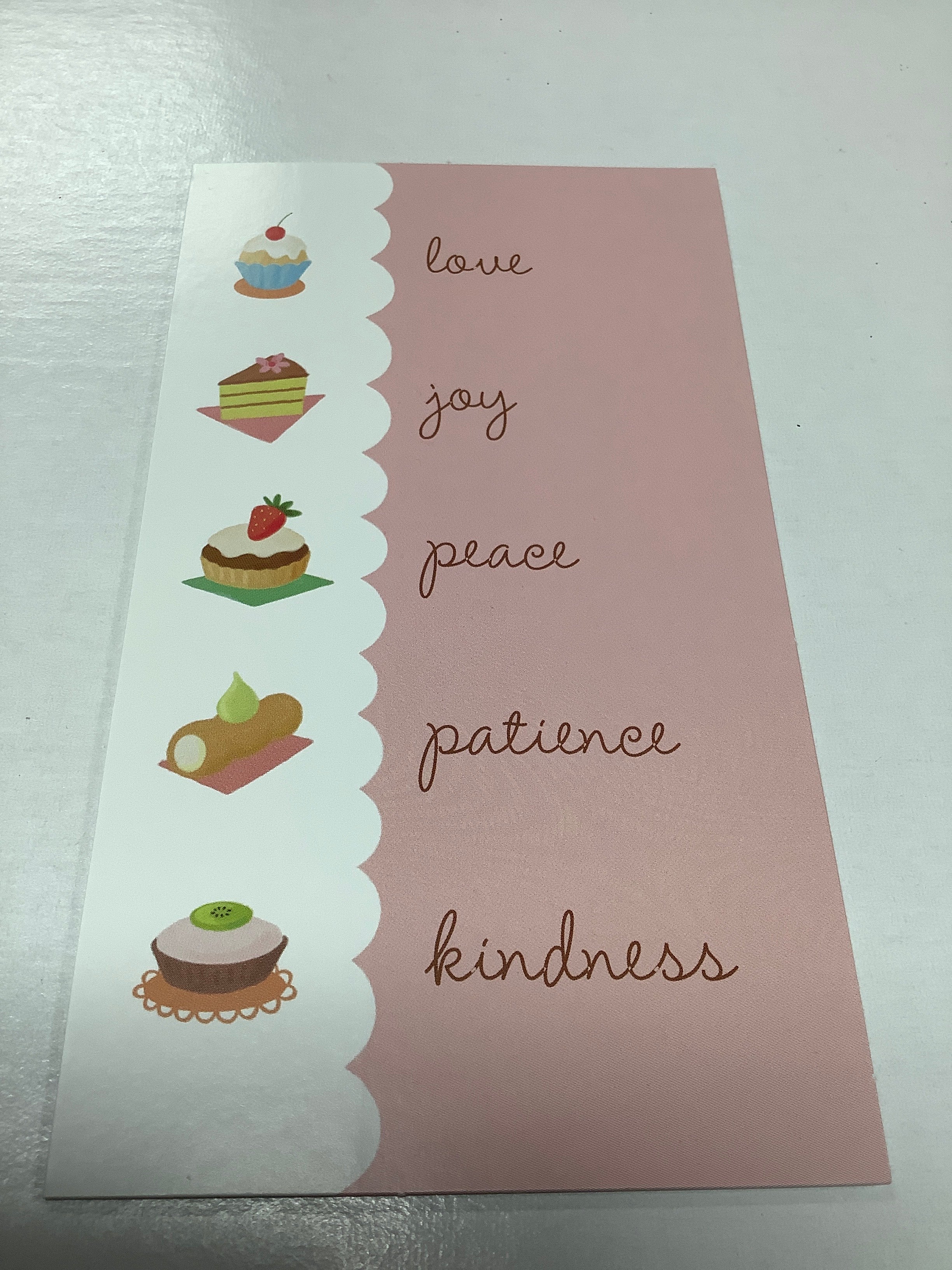 Card/Love Joy Peace Patience
