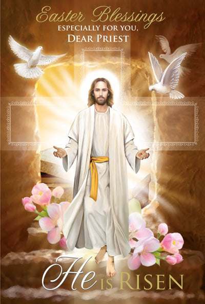 Card-Greetings of Faith-Easter-Priest-80111