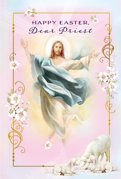 Card-Greetings of Faith-Easter-Priest-83048