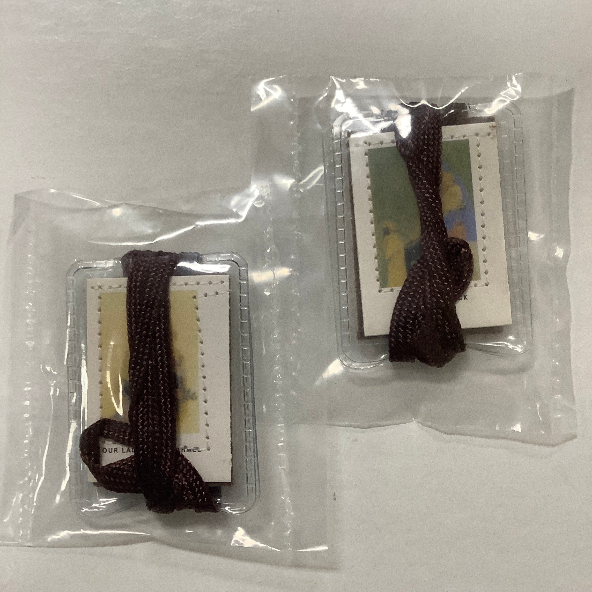 Scapular/Brown Cord/Plastic/PL871BR