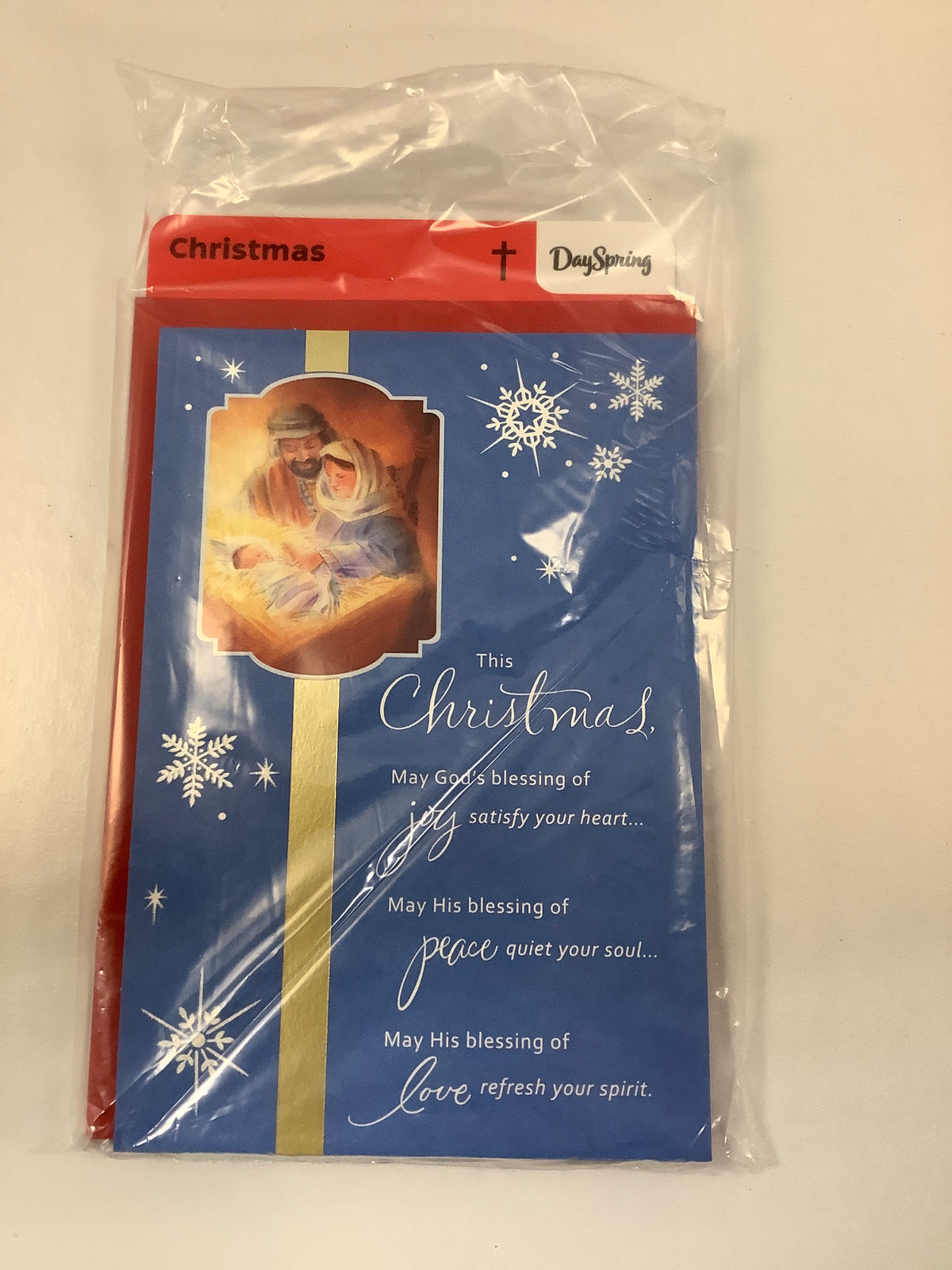 Card-Anyone-Christmas-Nativity & Snowflakes-6187127