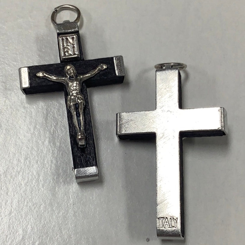 Crucifix/Wood/Blk/1¼"