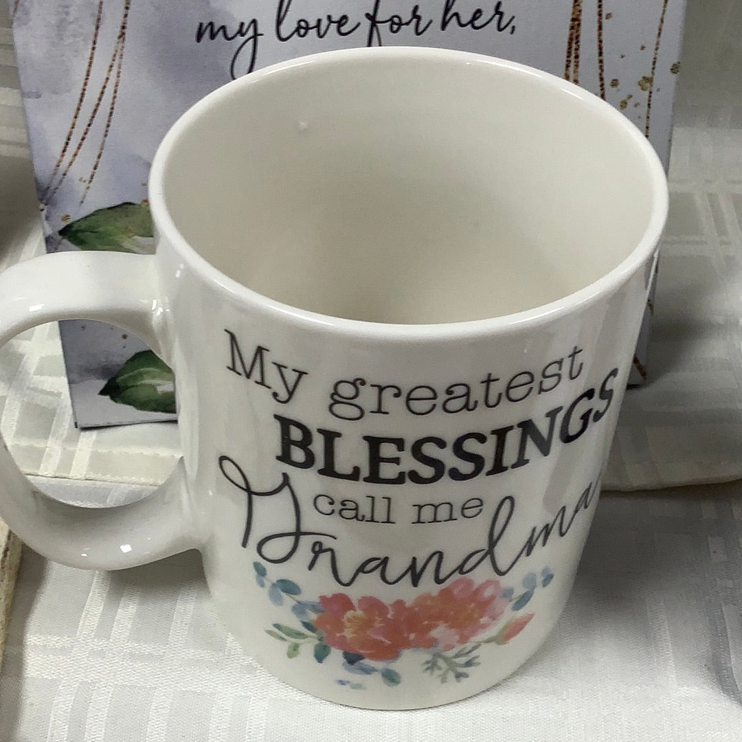 Mug/Grandma/Blessings/Floral