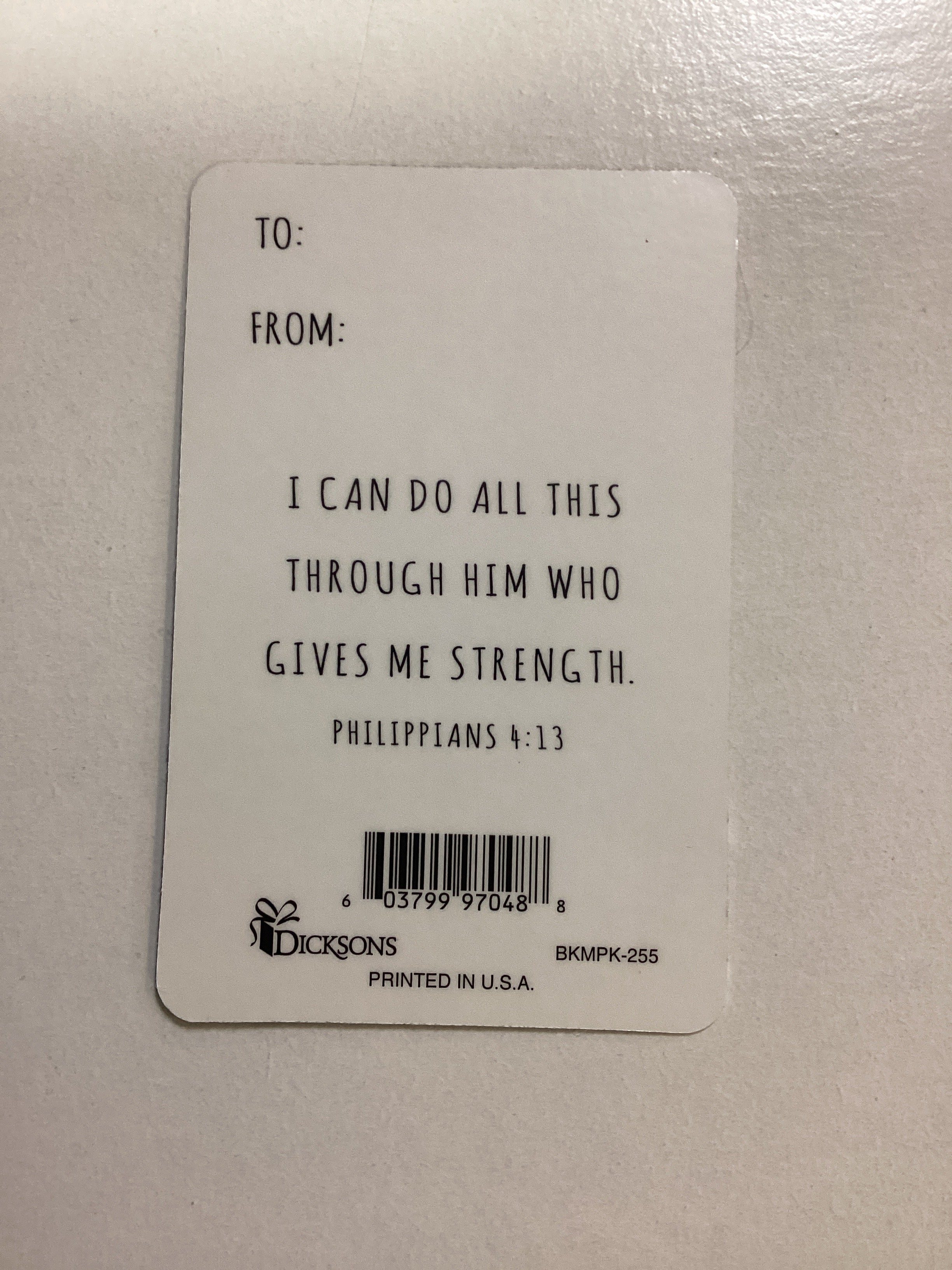Pocket Card/Phil 4:13/Soccer