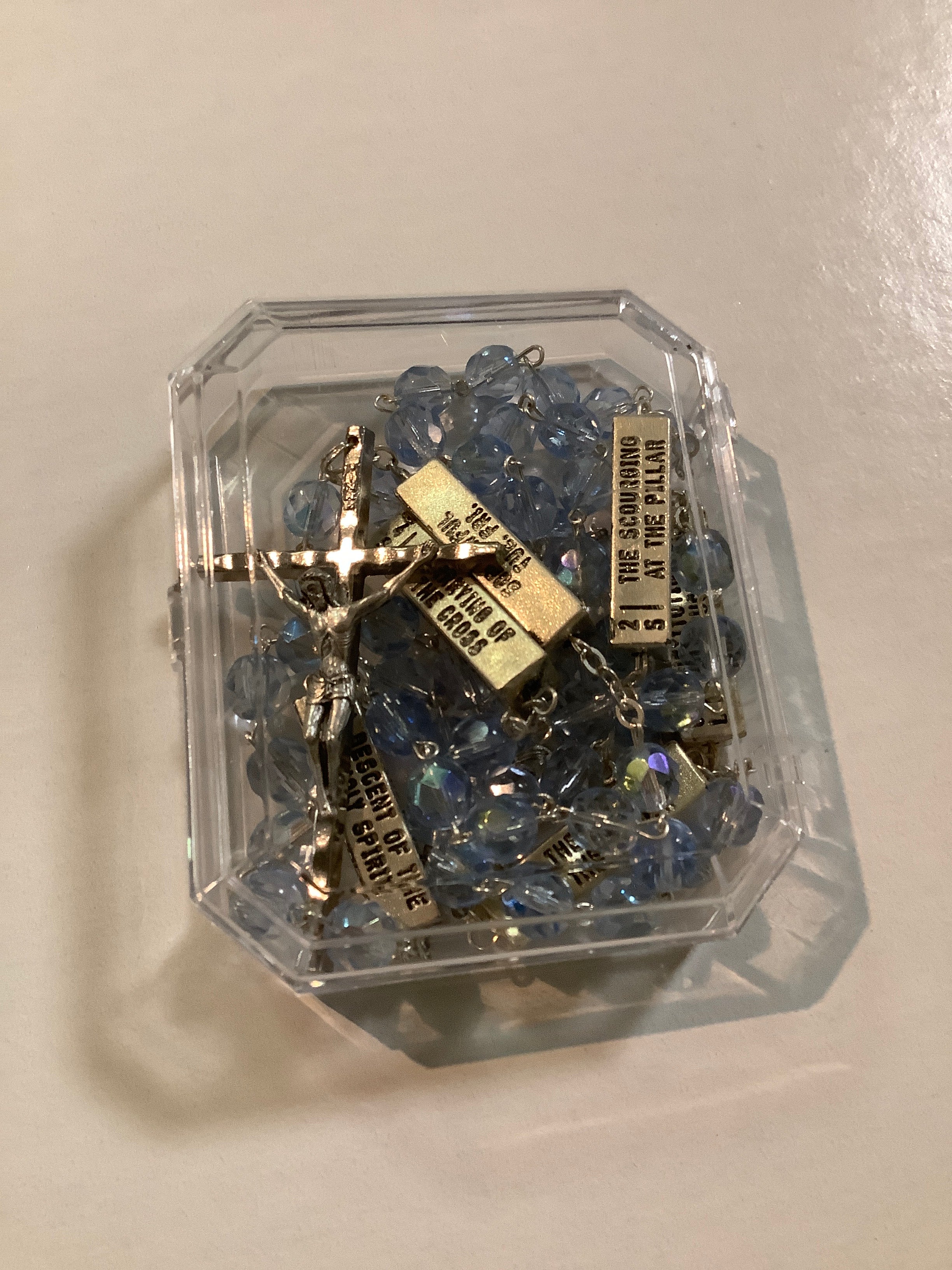 Rosary/7mm/Blue/Mysteries
