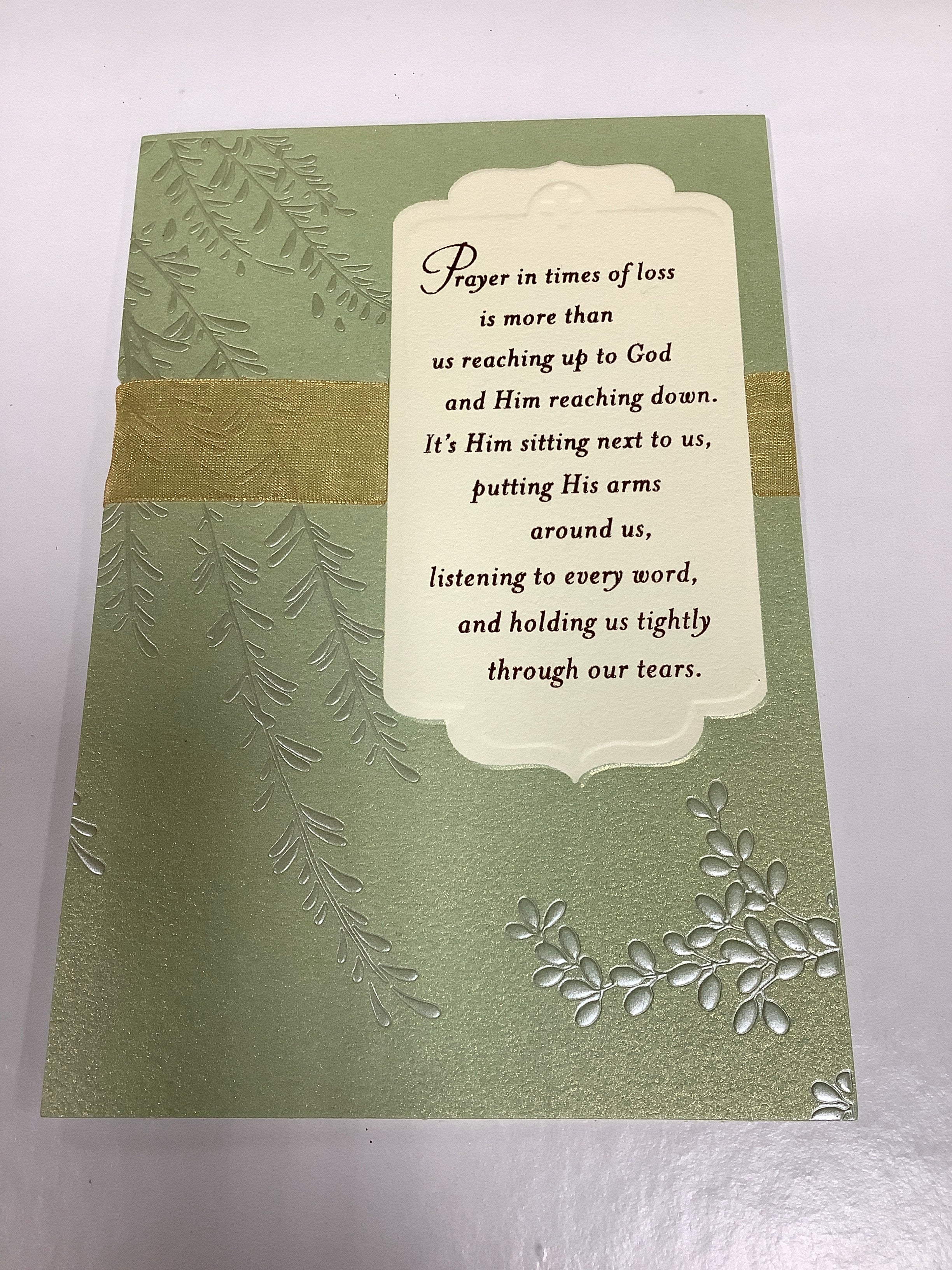 Card/Sympathy-Prayer in times of loss-43976 (D098)