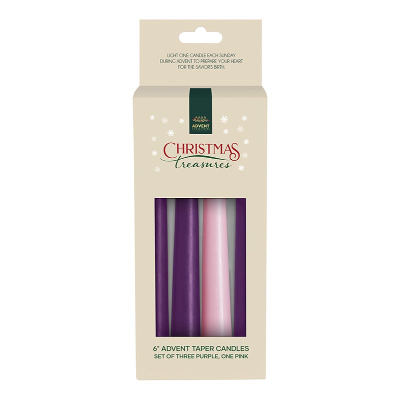 Advent Candles/6" Tapers/F4297