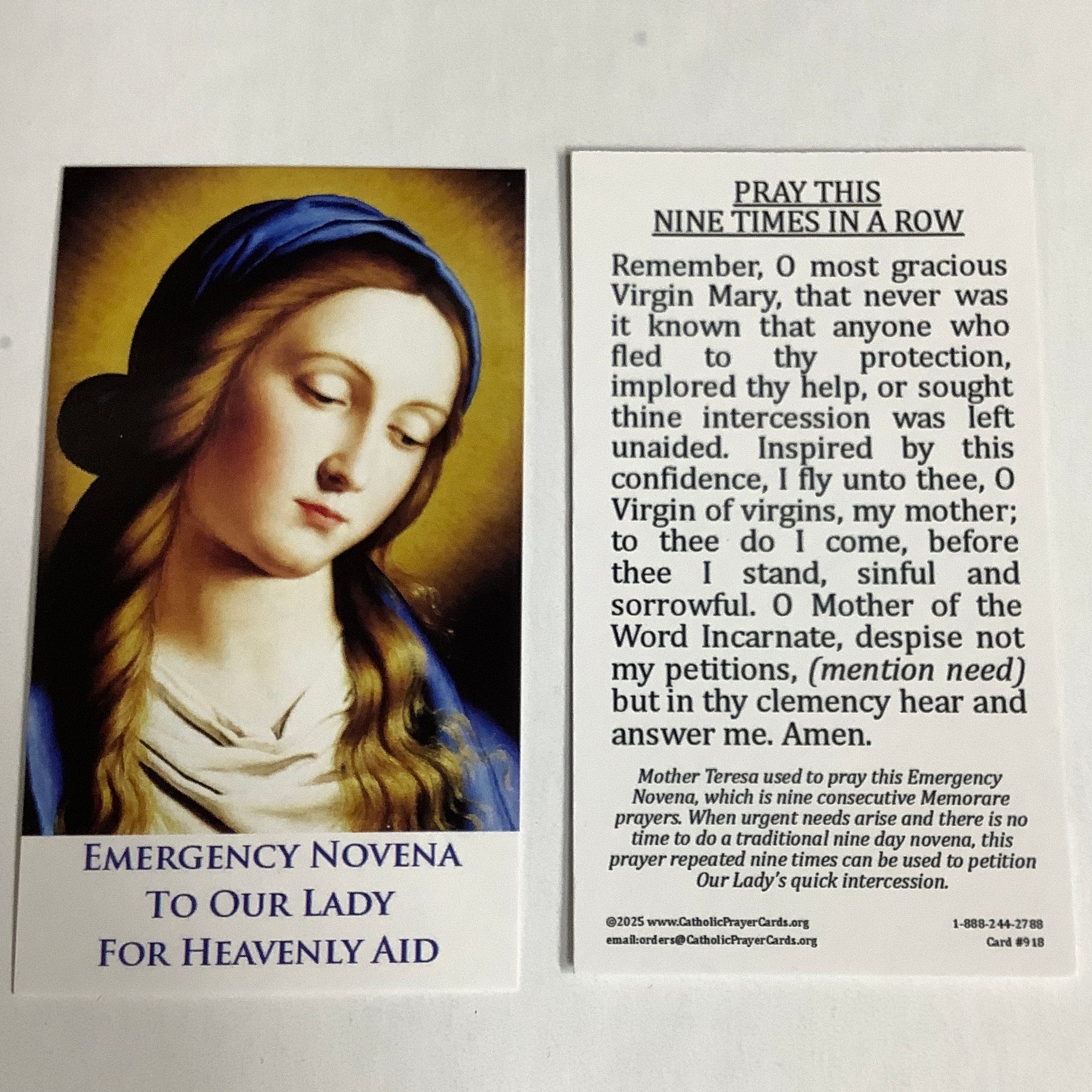 BM-#918/CPC-Emergency Novena to Our Lady