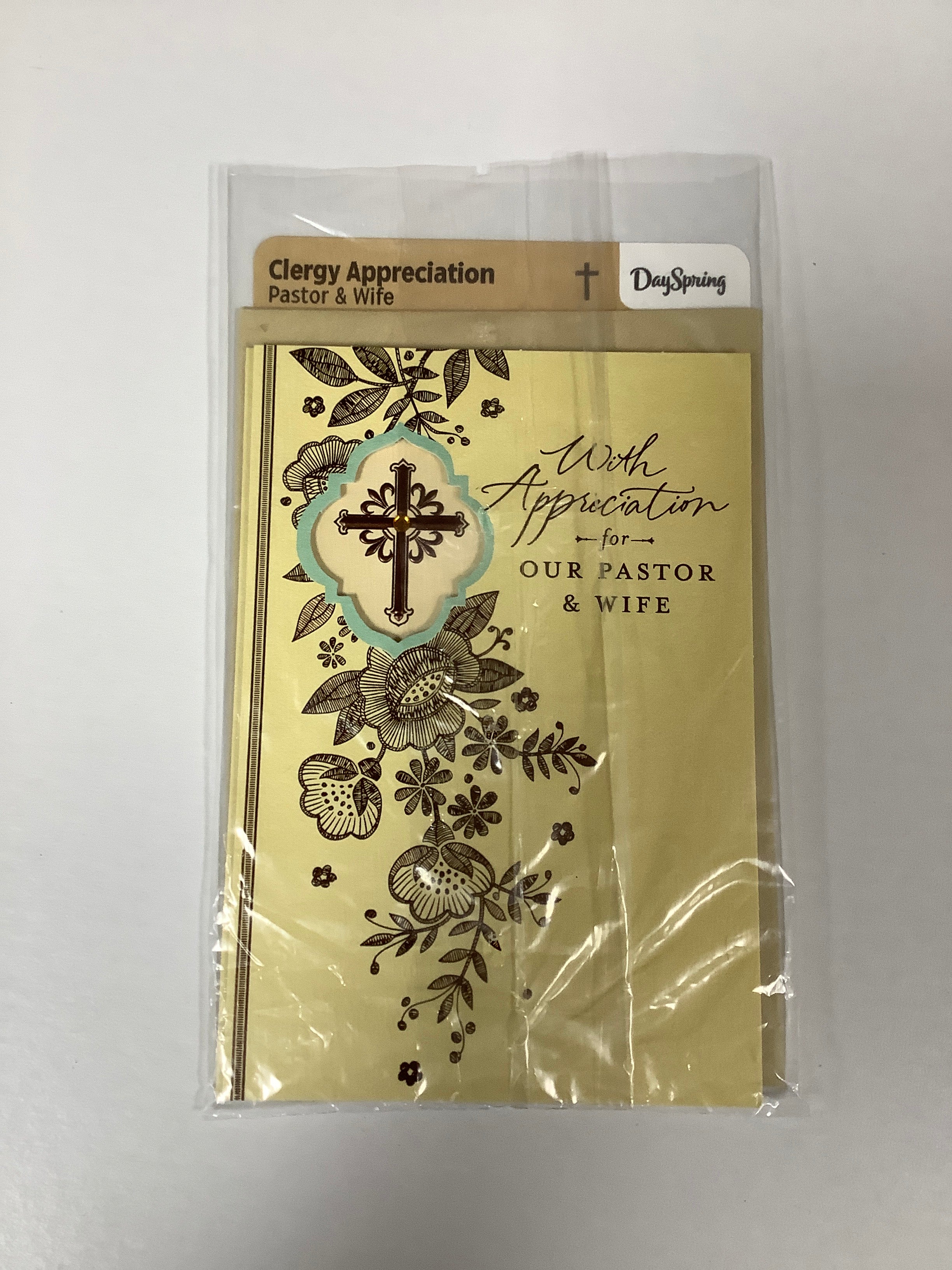 Card-Clergy Appreciation-Pastor & Wife-Floral Pattern-47519