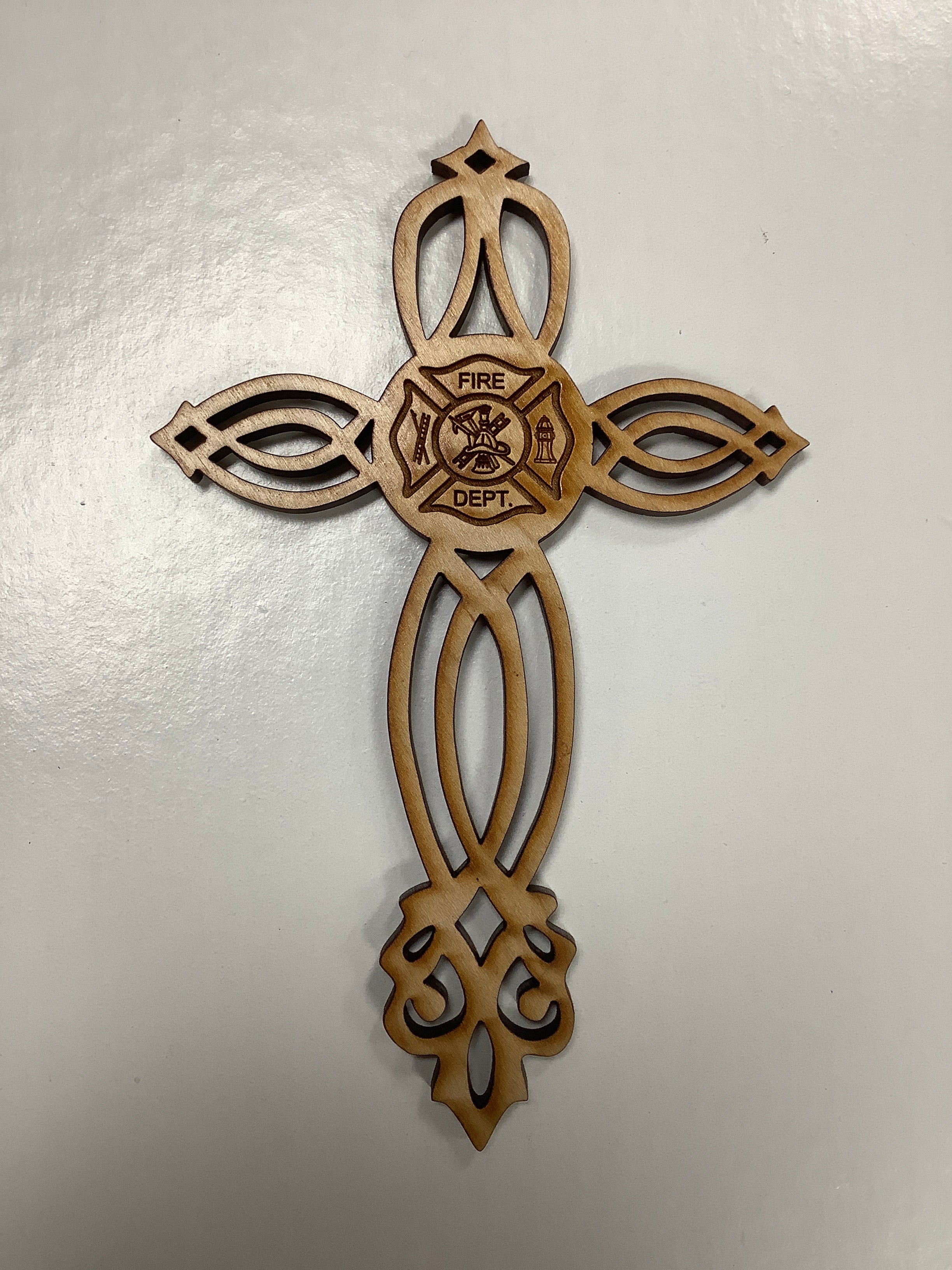 Cross-Wooden-Fire Dept-7"