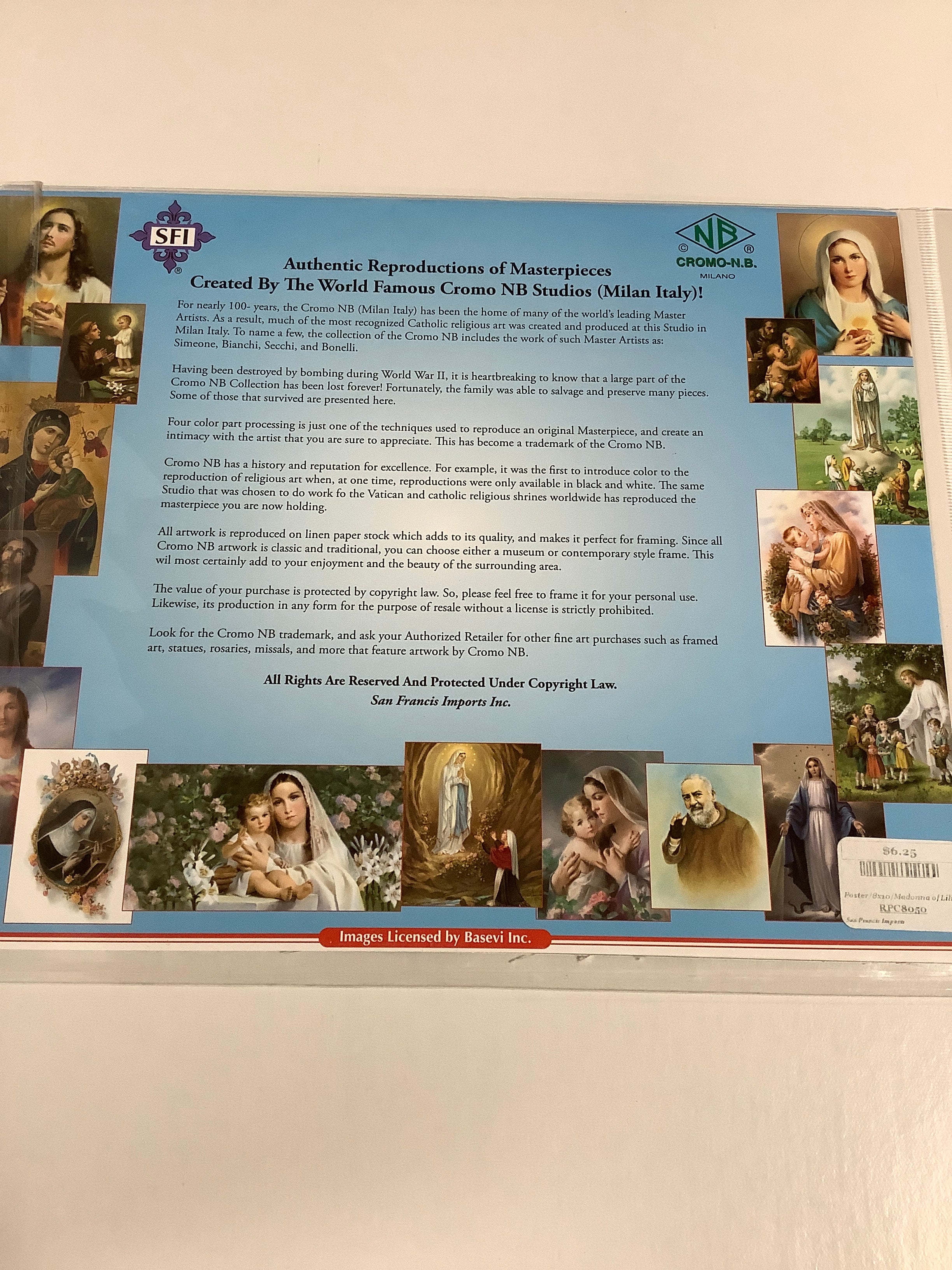 Poster/8x10/Madonna of Lilies