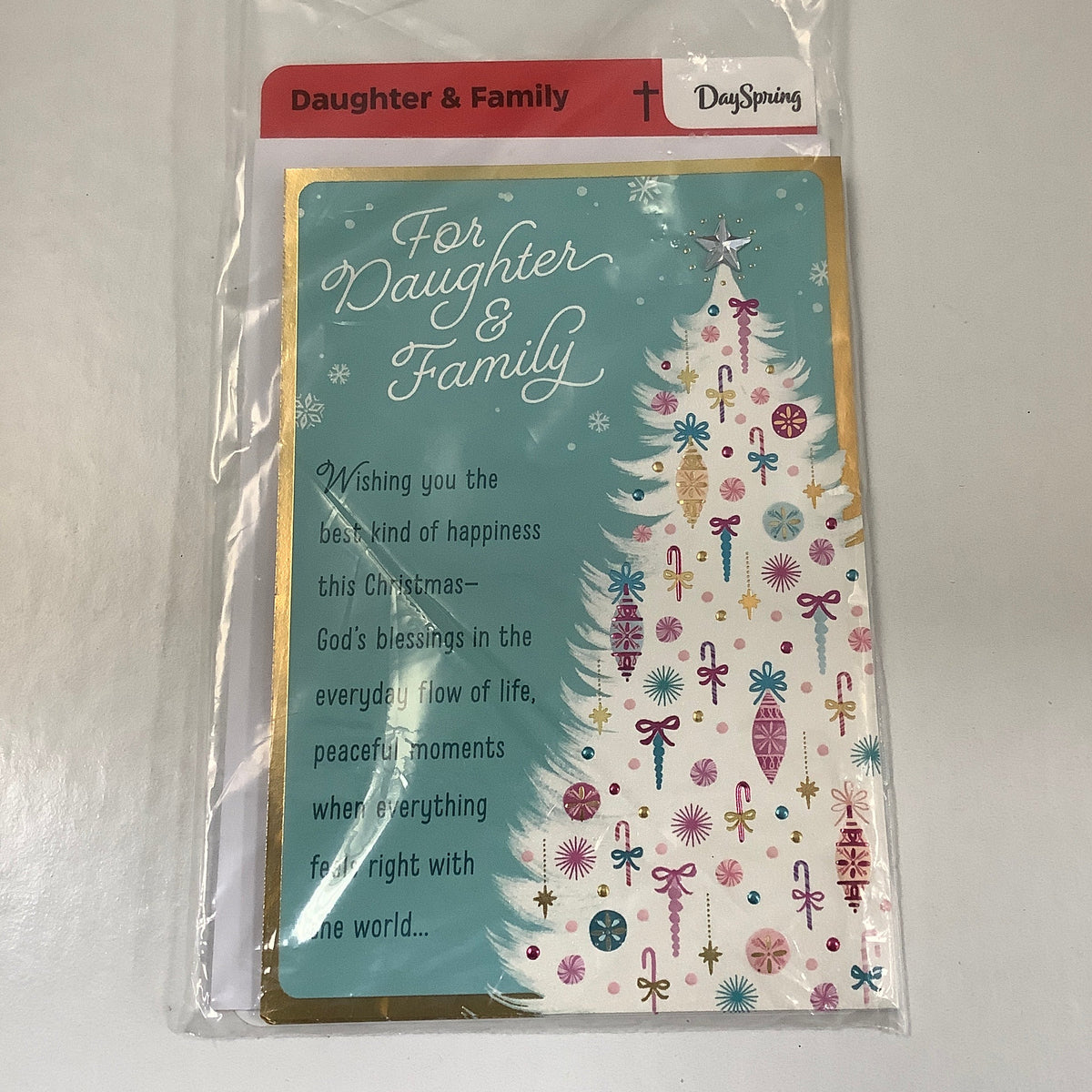 Card-Daughter & Family-Christmas White Tree-6240326