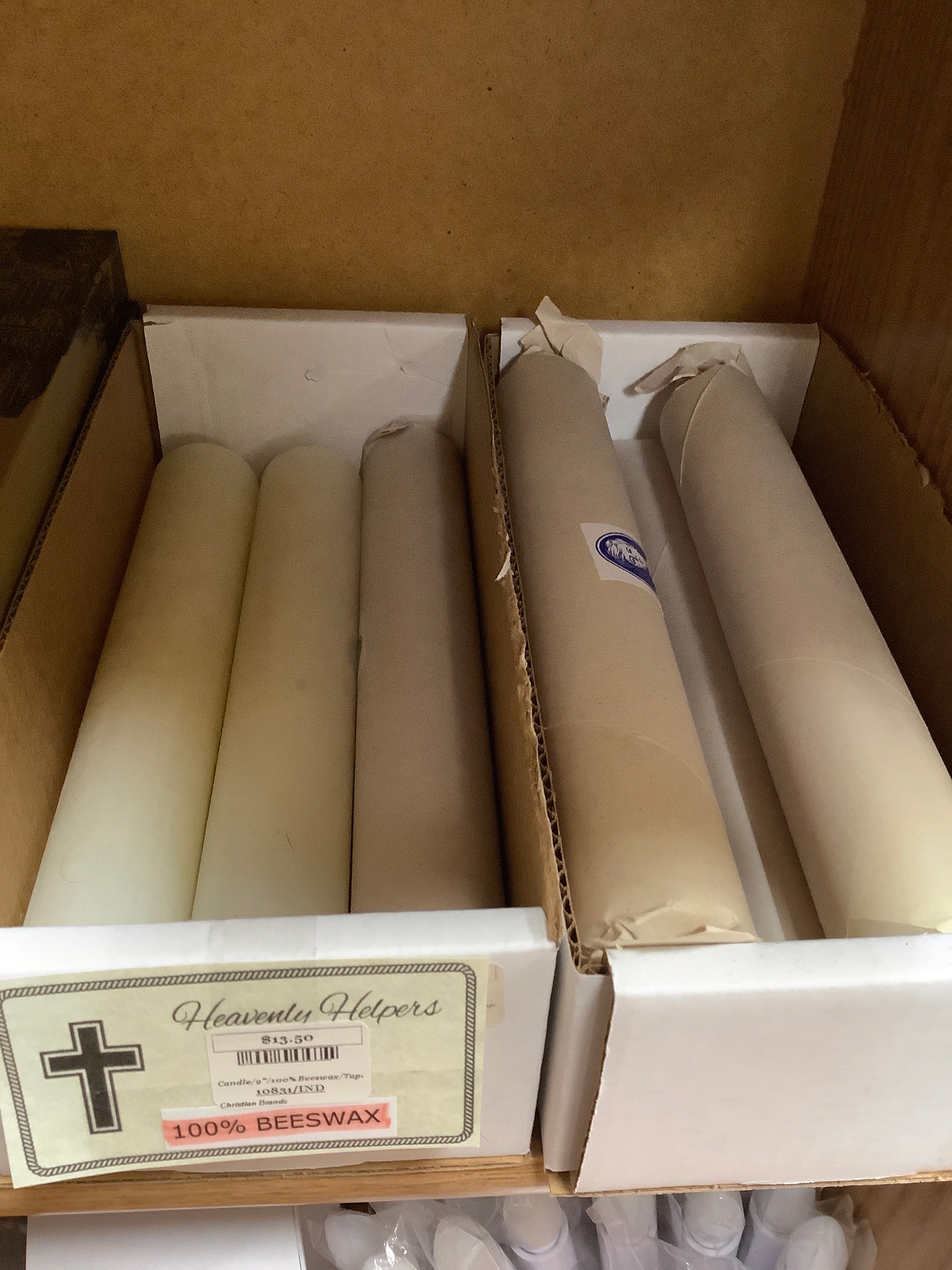 Candle/9"/100% Beeswax/Taper-9" Taper