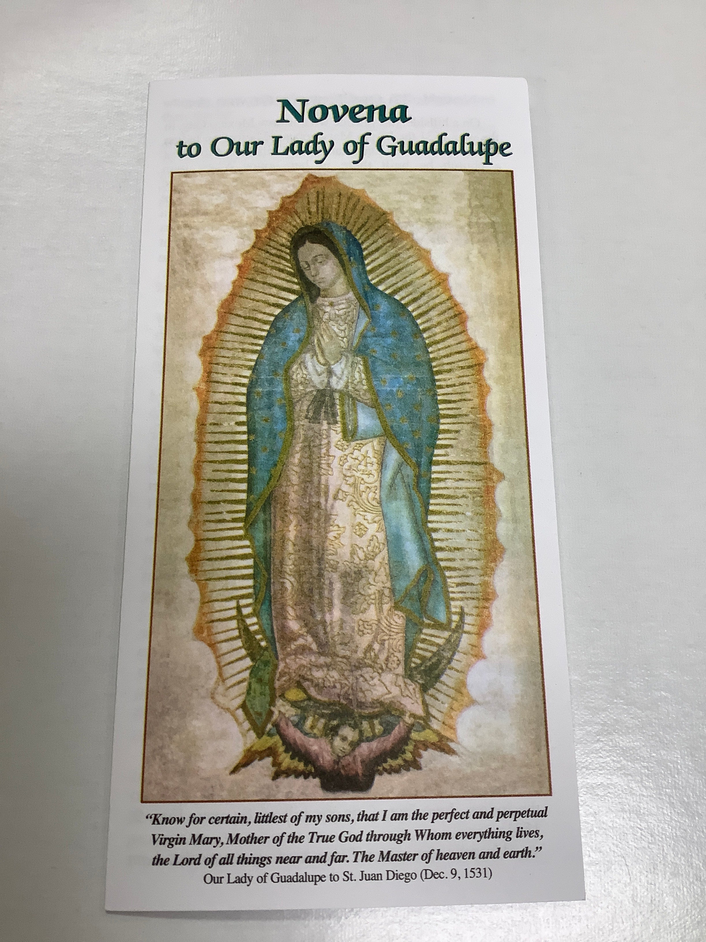 Pamphlet-Novena to OL Guadalupe