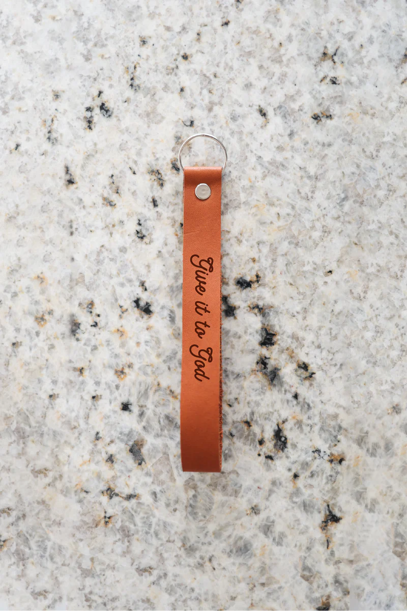 KeyChain-Wristlet-Give It To God-Leather