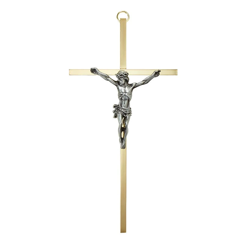 Crucifix/7"/Brass/2 Tone