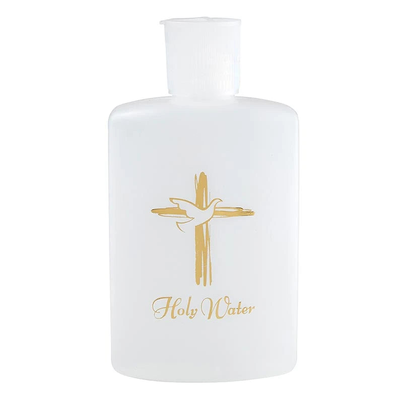 Holy Water Bottle-4oz-Cross-Dove