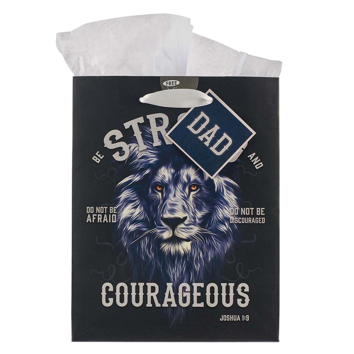 Gift Bag/M/Strong & Courageous-M