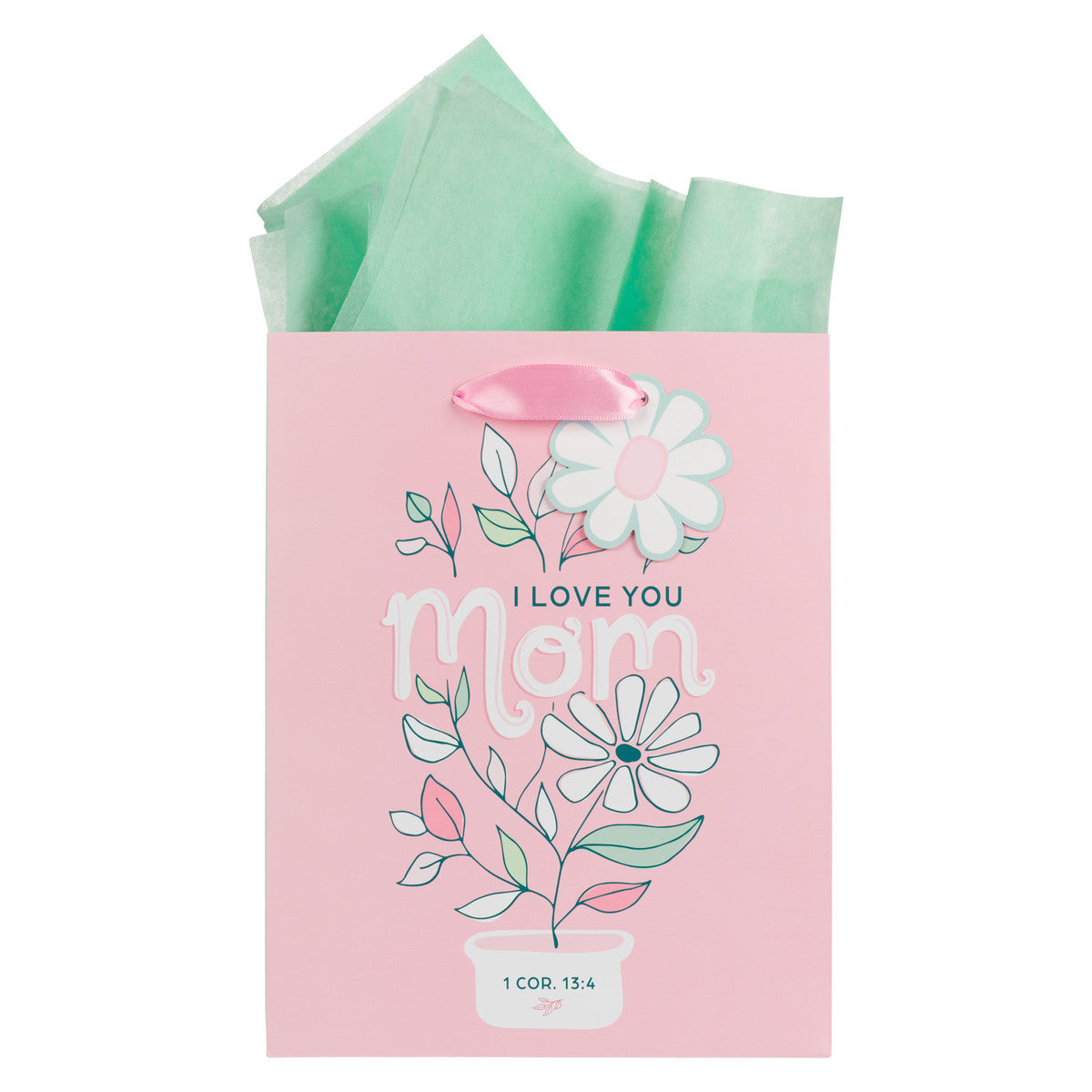 Gift Bag-MD-Love You Mom-Pink