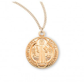 Necklace-St. Bene-16kt Gold over SS-18"-GS167918