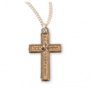 Necklace-Cross-16kt over SS-18"-GS175718