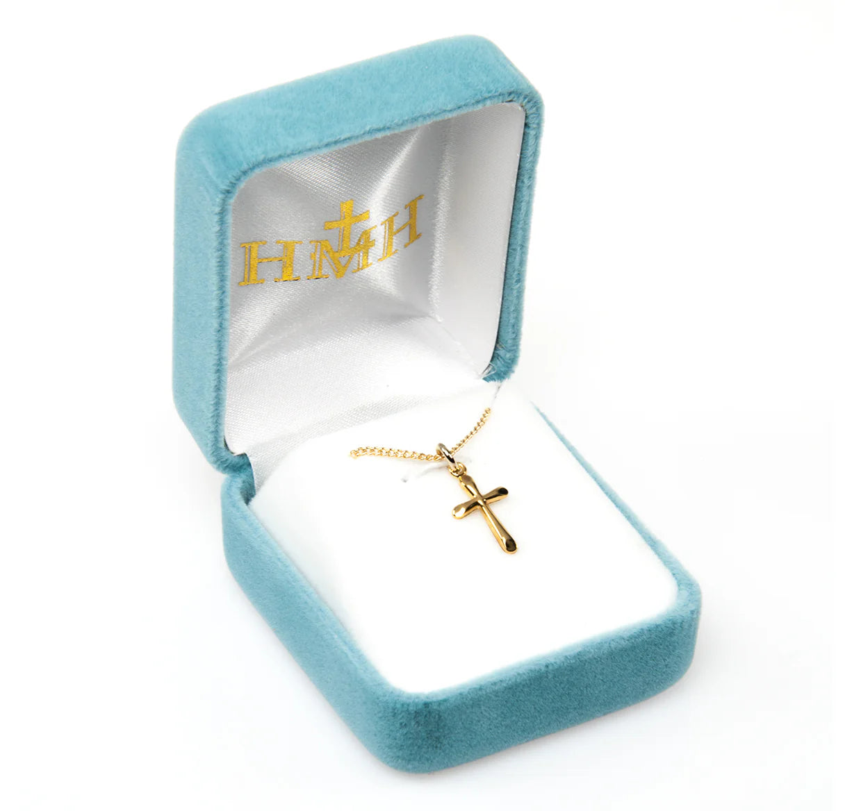 Necklace-Cross-GP-High Polished-18"