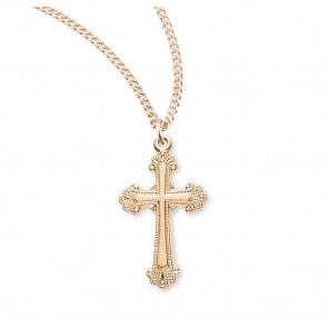 Necklace-Cross-18"-16kt over SS-GS372918T