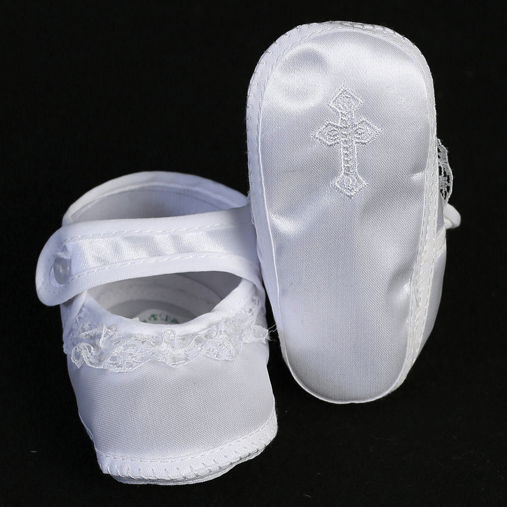 Booties-Christening-Girls-Lacy/Satin