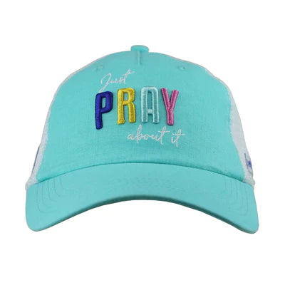 Cap-Blue-Just Pray About It