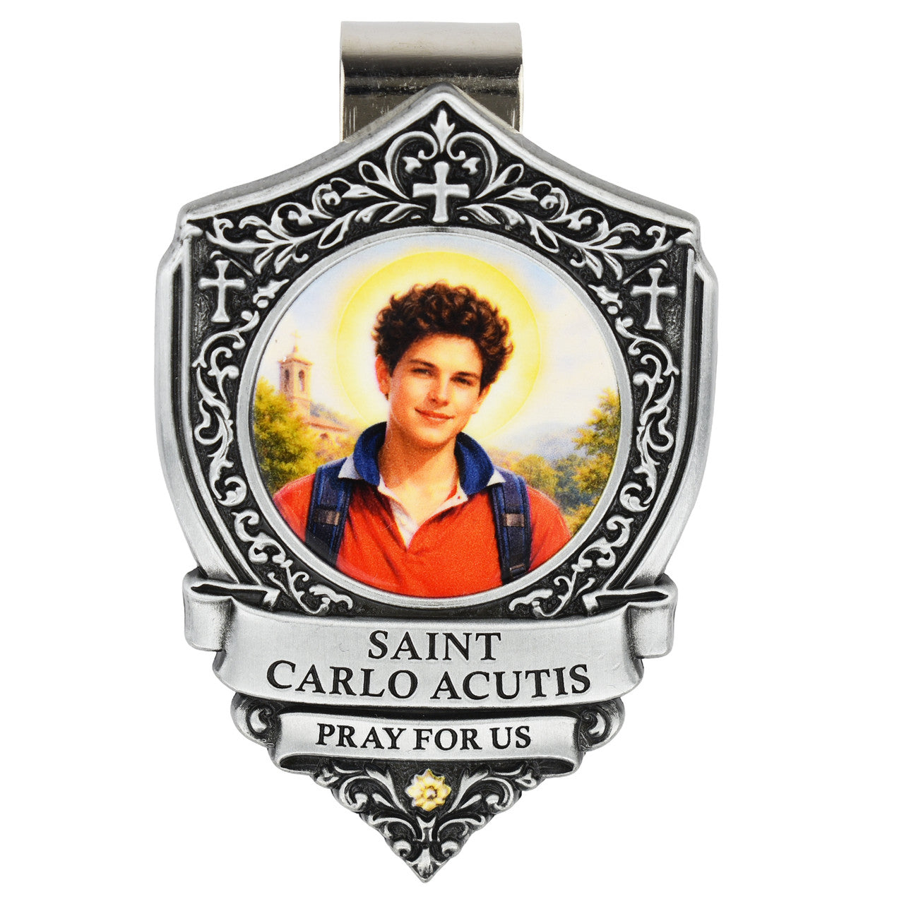 Visor Clip-St Carlo Acutis