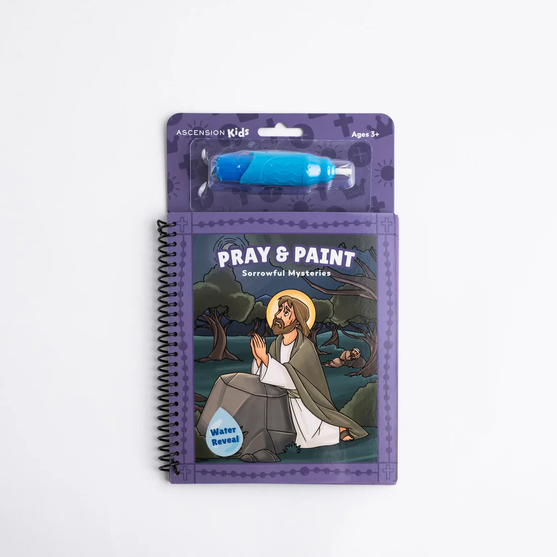 Book-Pray and Paint-Sorrowful Mystery-Rosary Water Reveal