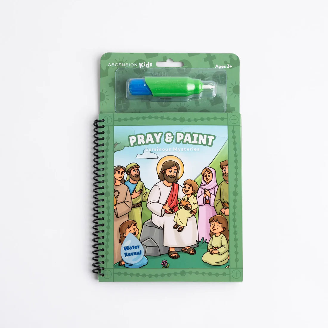 Book-Pray and Paint-Mystery Rosary Water-Luminous