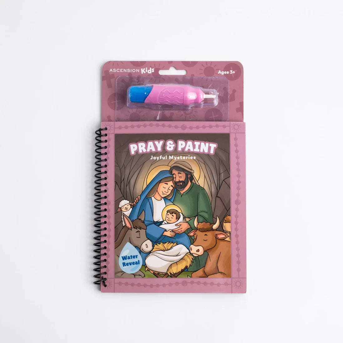 Book-Pray and Paint-Mystery Rosary Water-Joyful