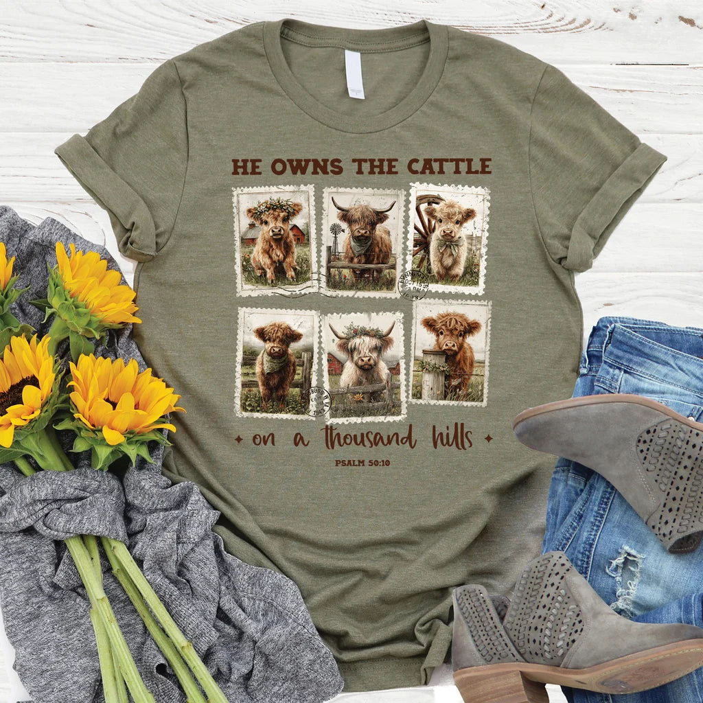 T-Shirt-He Owns The Cattle