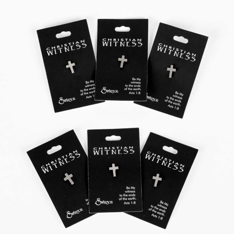 Lapel Pin-Cross-Silver Color-22739