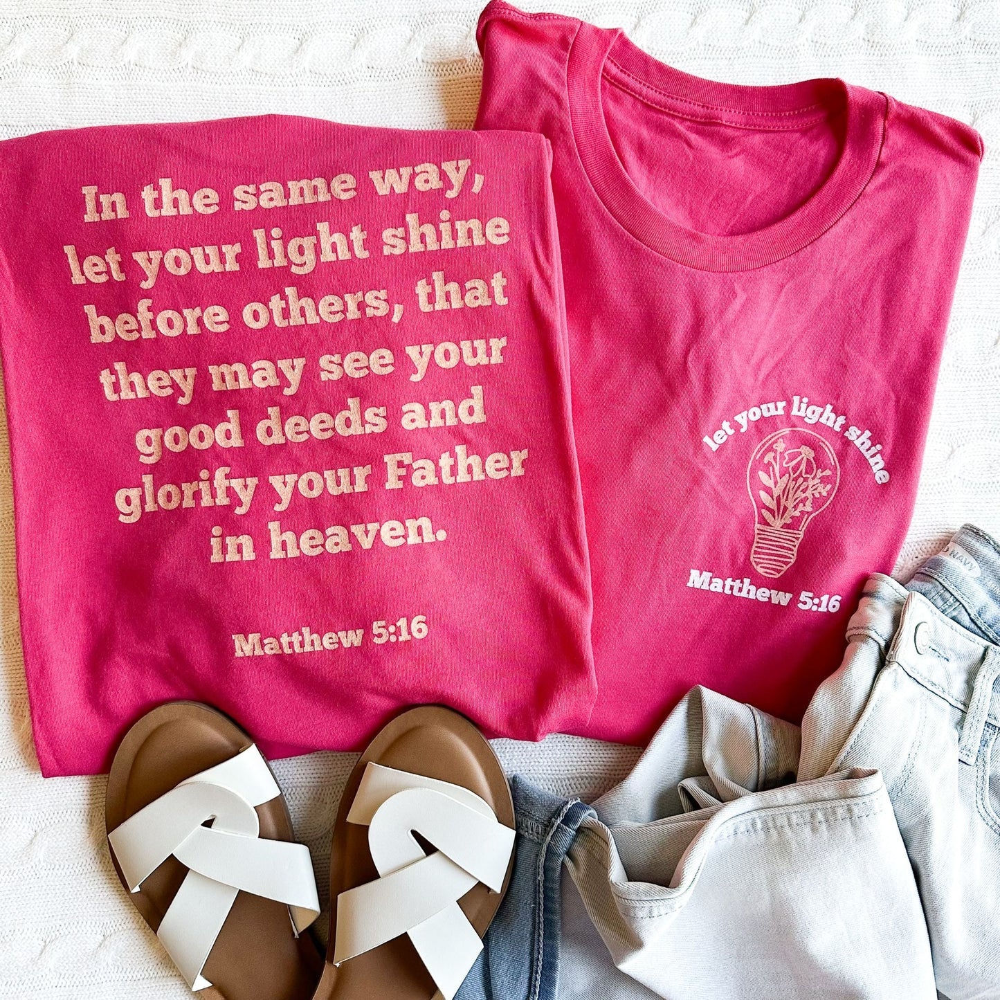 TShirt-Let Your Light Shine-Elly And Grace