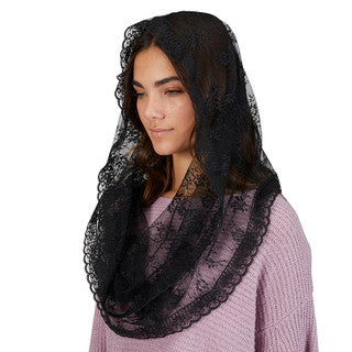 Veil/Chapel/Lace/Black