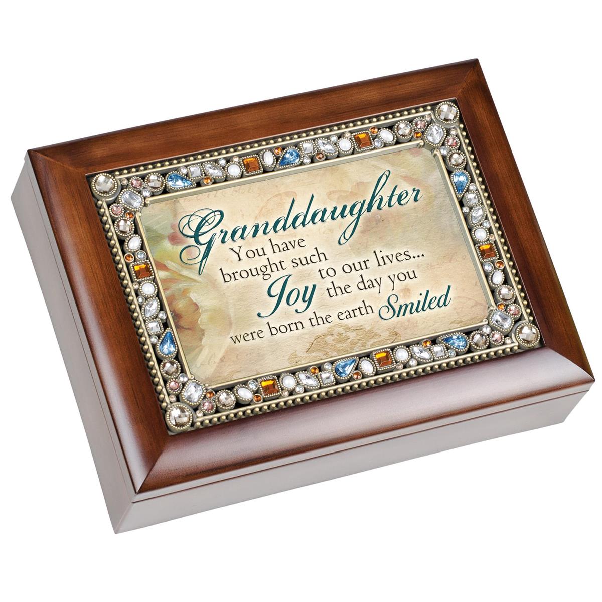 Music Box-Granddaughter-Jeweled-Woodgrain