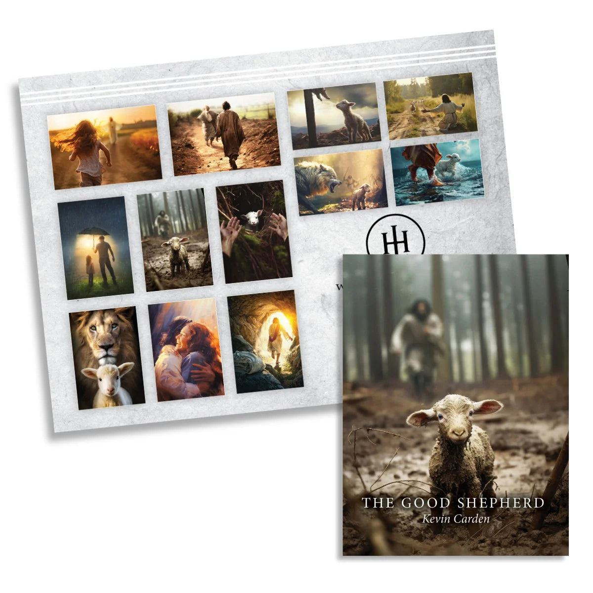 Prints-"Good Shepherd"-Mini Pack of 12 asst. cards-KC1033807
