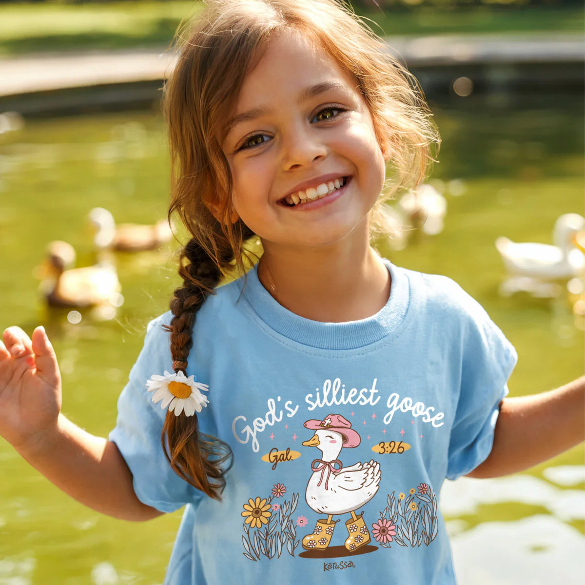 TShirt-Blue-Gal 3:26-God's Silliest Goose