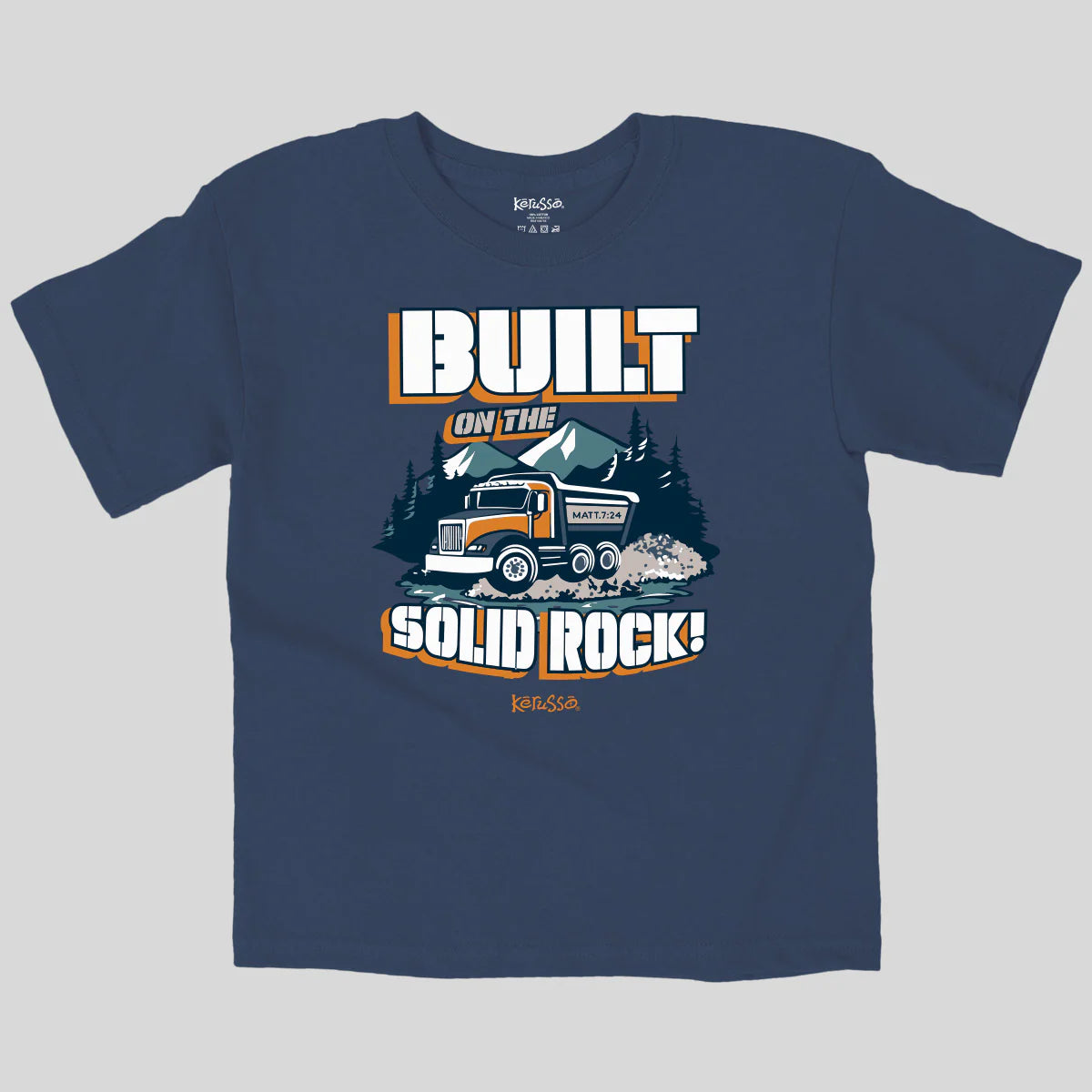 TShirt-Built On The Rock - Kids